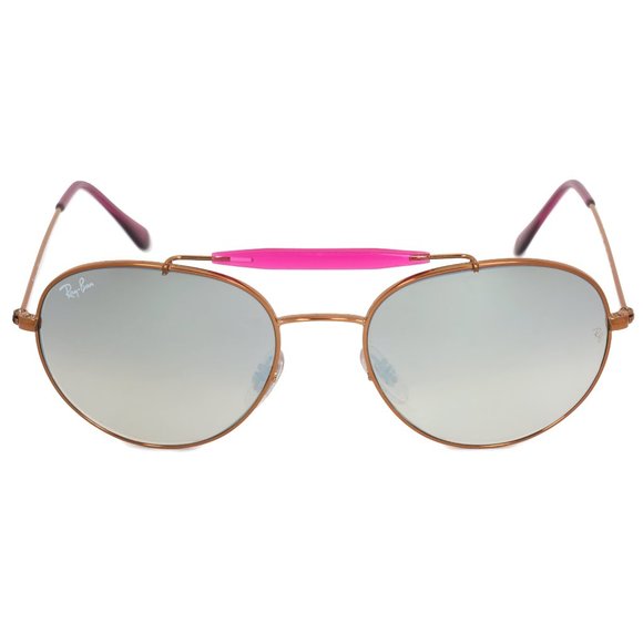 Ray-Ban Grey Pink Aviator Sunglasses